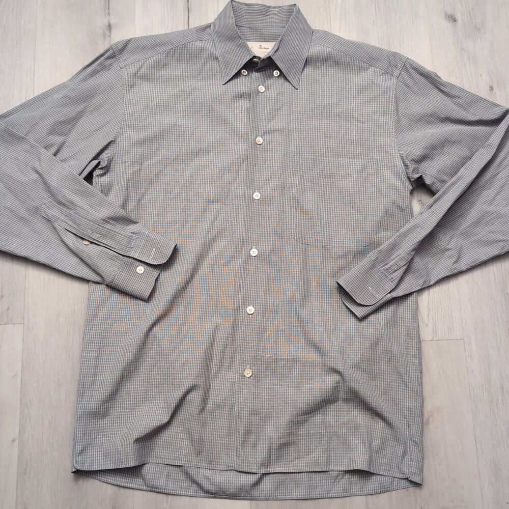 Ermenegildo Zegna Shirt Mens Size Large Multi Color Long Sleeve E Zegna Shirt